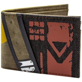 The Hive Guardian Class Suit Armour Outfit Wallet Bi-Fold ID & Card Holder, Brown