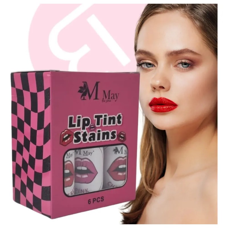 Set De 6 Hermosas Tintas Coreanas Para Labios Lip Tint