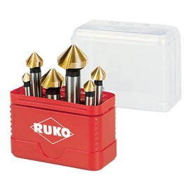 Ruko A102156T Countersink and De-Burring Countersink Set Titanium