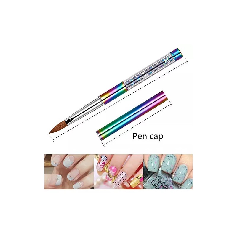 Shine Chance Diamante De Imitación De Arcoíris 100% Kolinsky De