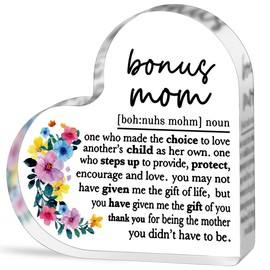 Bonus Mom Gifts for Mom Stepmother Birthday Christmas Gifts for Mother Stepmom Best Ever Bonus Mom Definition Decorative Signs & Plaques