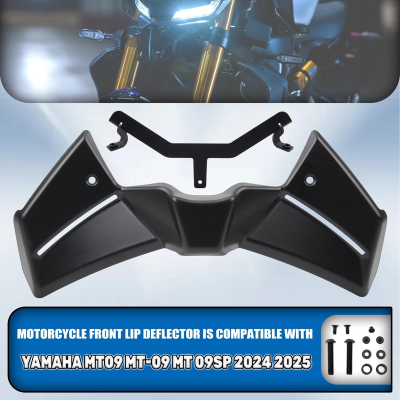 ABCERRS Motorcycle Front Spoiler Winglet Aerodynamic Wing Compatible with MT09