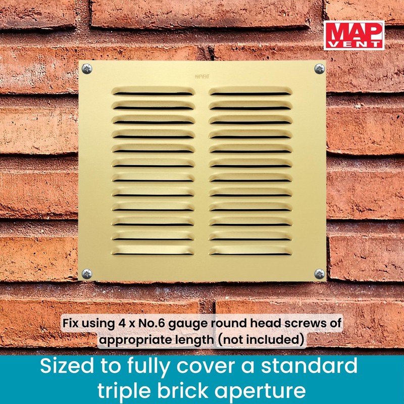 Map Metal Air Vent Cover, Suitable for Venting Gas Appliances