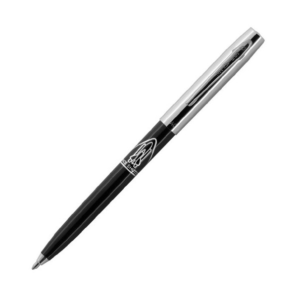 Fisher Space Pen Cap-O-Matic Space Pen, Chrome Cap with Space Shuttle Imprint, Black Barrel (S294)