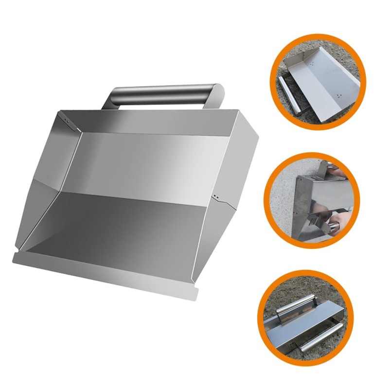 COHEALI Concrete Finishing Tool Stainless Steel Plaster Tool Ergonomic Wall