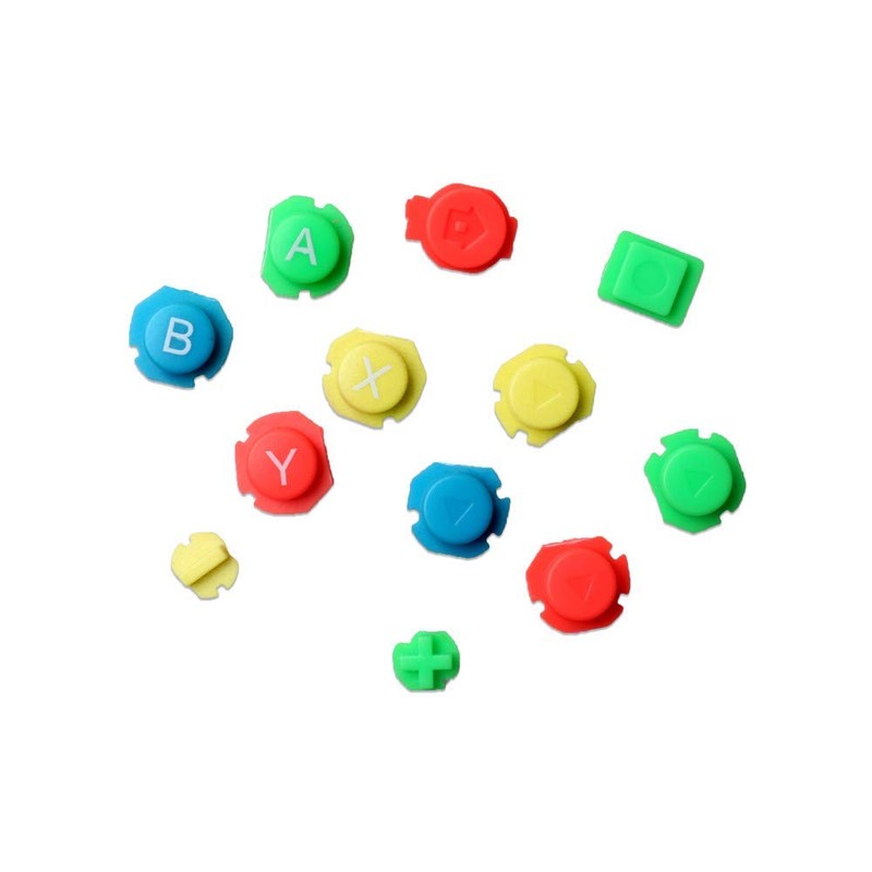 Translucent Housing Shell Case Colorful L R Button ABXY Directions