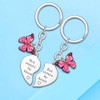 Not Sisters by Blood But Sister by Heart Sister Keychain