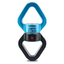 NewDoar Swing Swivel,30KN CE Certified Micro Rotator Swivel Device for Swing Aerial Dance/Yoga/Swing/Hanging Hammock/Rock Climbing Tree Arborist（Blue Black）