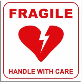 dc2 Broken Heart Love Sticker Fragile: Handle with Care | Joke  Laptop, Water Bottle