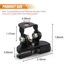 2PCS LED Light Bar Mounting Brackets, Universal Hood Light Mounts, Adjustable Ditch Light Brackets, Work Light Mount Bracket Auxiliary Lighting Accessories for Off Road Truck Car