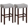 COSTWAY Counter Height Bar Stools Set of 4, 29.5-inch Backless