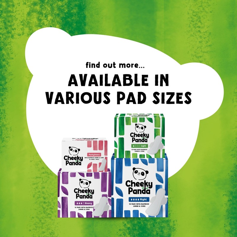 The Cheeky Panda Organic Pantyliners for Women – 18 Organic