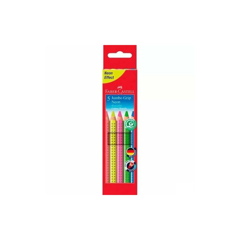 Faber-Castell Neon Multicolor Colored Pencils (5 Units)