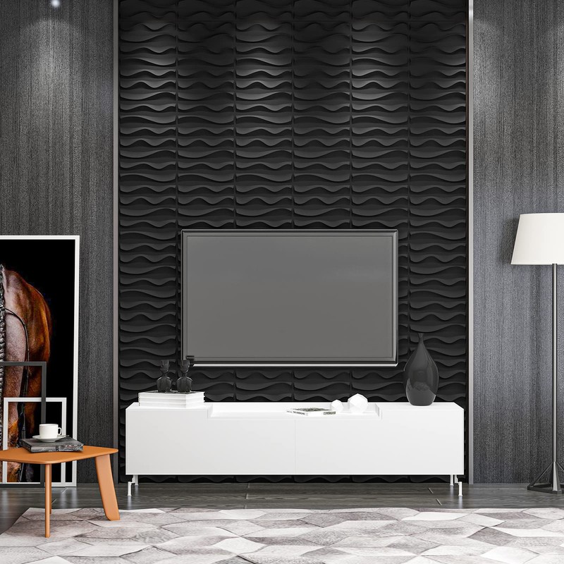 Art3dwallpanels 33 Pack 3D Wall Panels - Elegant Wave Textured