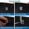 goldenwarm 6 Pack Cabinet Cam Locks Keyed Different Security File