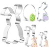 Rabbit Cookie Cutter, 12.8/8.5/5.5 cm Cookie Cutter, Easter Bunny Cookie