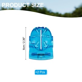 PATIKIL Golf Ball Line Marker Tool, 2 Pack Golf Ball Alignment Marking Tool Golf Ball Liner with Line Marker Stencil for Putting Ball Marker, Blue