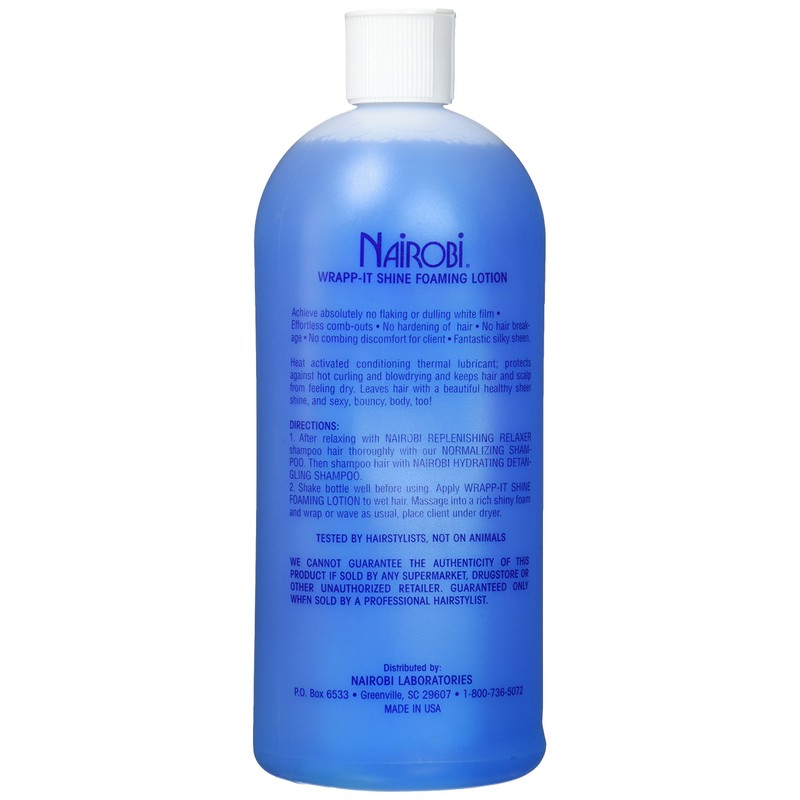 Nairobi Wrapp-It Shine Foaming Lotion, 32 Ounce