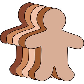 3” Person Multicultural Creative Cut-Outs, 31 Cut-Outs in a Pack for Around The World, Unity in Diversity Kids’ Craft Projects for School/Classroom