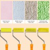YLTOLOO 8 Pcs Textured Paint Roller Covers, 4 inch Small