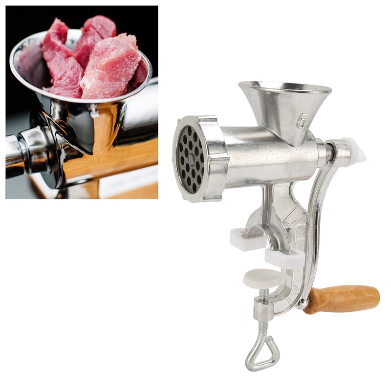 Manual Meat Grinder Aluminum Alloy Household Hand Meat Grinding Machine