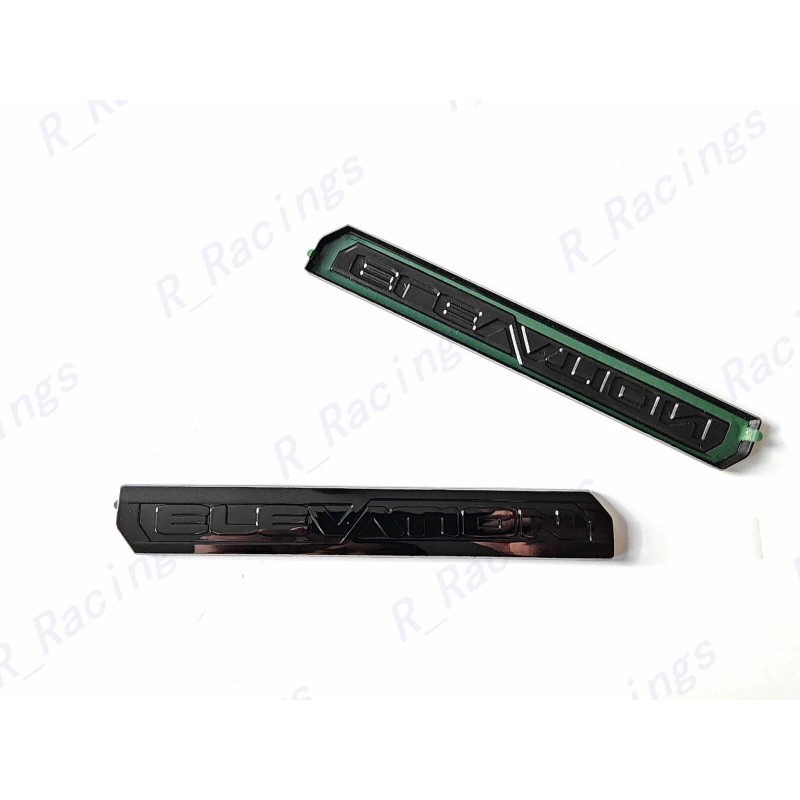 GMC OVERLAY 1PC Gloss Black Rear Tailgate Elevation Emblem Badge