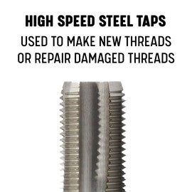 Drill America POU Series 1/8-Inch HSS NPS Tap (National Pipe Straight) and S HSS Drill Bit Kit