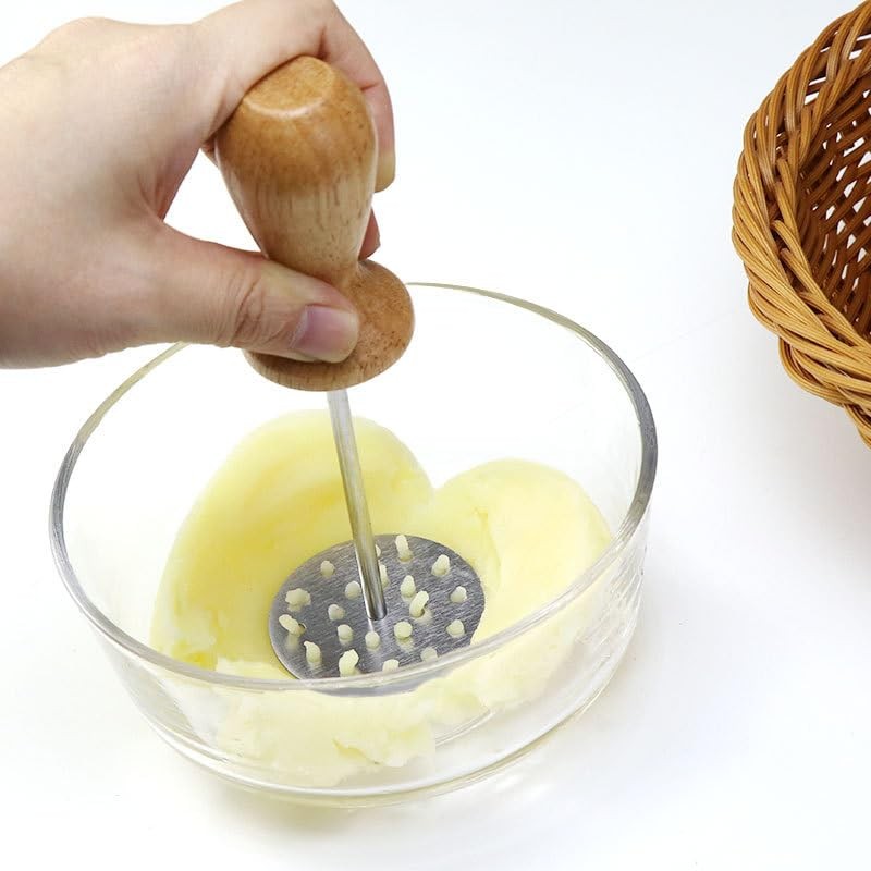 MayeBridge Mini Avocado Masher, Mini Potato Mashers with Wood Non