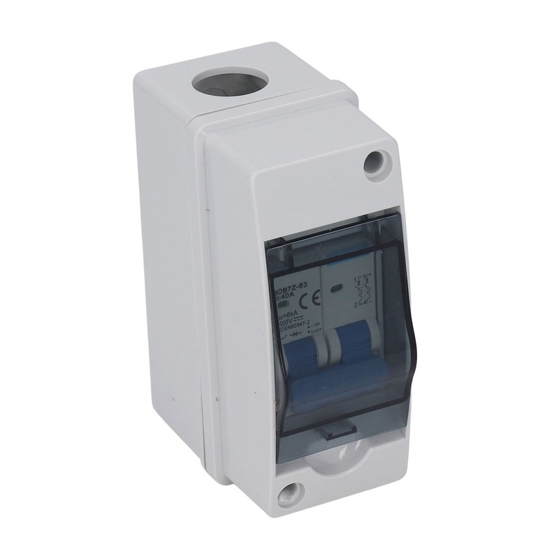 DC Disconnect Switch 40A Protective Transparent Cover Miniature Circuit Breaker