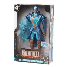 Gormiti GRV064 Articulated Figure 27 cm, Gormiti with His Weapon, Water Model - Aqua, for Children from 4 Years, Multicoloured