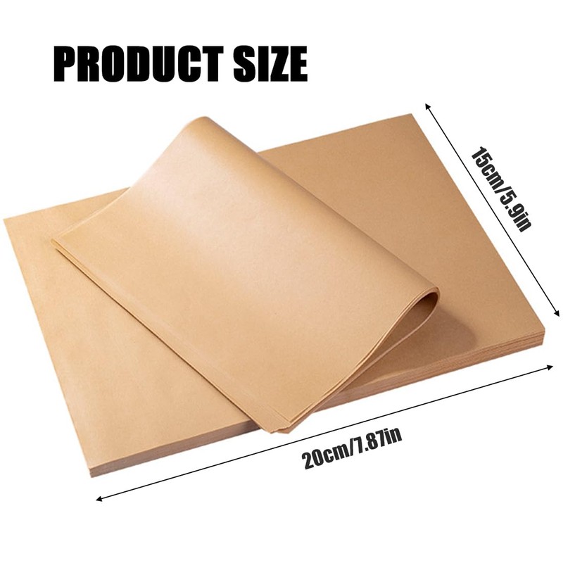 Baking Paper Sheets, 200 PCS Unbleached Parchment Paper, Non-Stick Parchment
