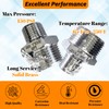 Gadoutcover 2pcs 1" NPT x 1/2" NPT Stainless Steel Nipple,