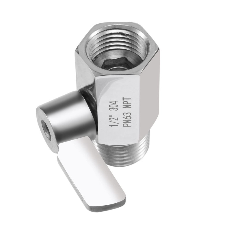 Shower Head Shut Off Valve, 304 Stainless Steel Mini Ball
