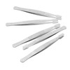 jojofuny 5sets Stainless Steel Tweezers for Stamp Collecting Hobby Tweezers