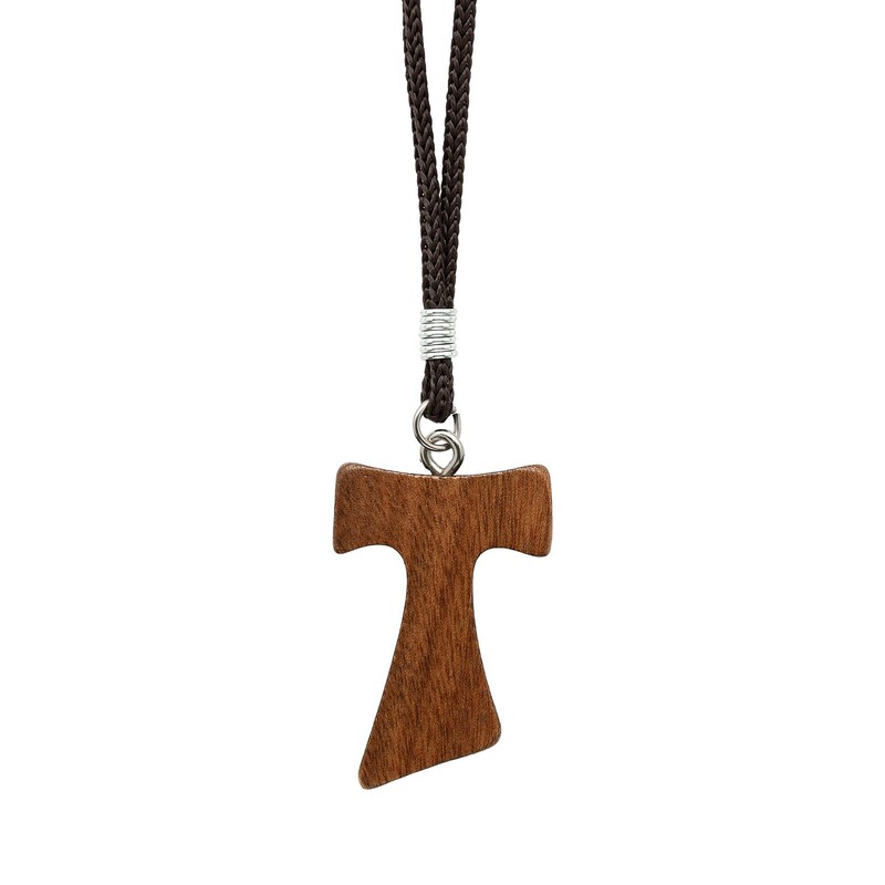 Intercession Wooden TAU Cross (Walnut)