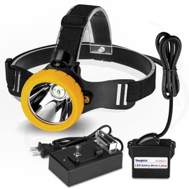 Yongkist Faro subterráneo de seguridad para minería, faro duro, a prueba de explosiones, impermeable, para minería, caza (KL8M (H)-tamaño grande)