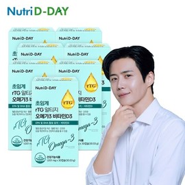 Nutri D-Day 뉴트리디데이 초임계 rTG 알티지 오메가3 비타민D3 7박스 총7개월분 NutriDDay Supercritical rTG RTG Omega-3 Vitamin D3 7 Boxes, Total 7 Months Supply
