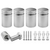 5/8” x 3/4” Inch 4PCS Aluminum Solid Sign Standoff Screws