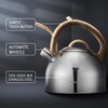 MARSKITOP Tea Kettle Stove Top, Food Grade Stainless Steel Whistling