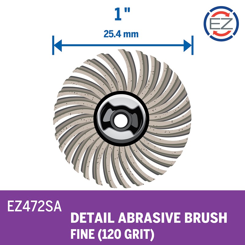 Dremel EZ472SA 120-Grit Detail Medium Abrasive Brush