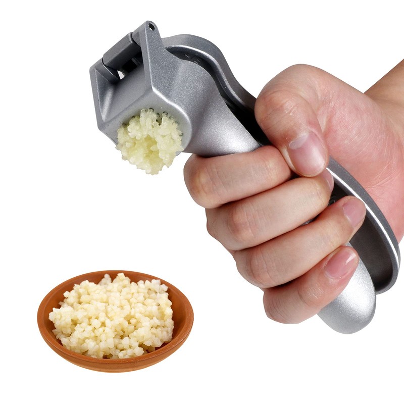 Garlic Press, Garlic Mincer Easy-squeeze Ergonomic Handle, Rust Proof, No