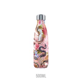 Chilly's Unisex Adult Tropical Collection Water Bottle, Pink, 500 ml