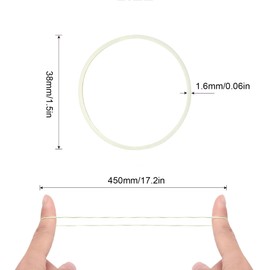 Rubber Bands 38mm Rubber Bands 400 Pieces White Thick Natural Rubber Bands Heavy Duty Strong Rubber Bands for Tie Dye Hair Pens Crab Catapults Bills Bank Paper