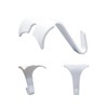 Picture Rail Hooks White - Supports 8 lbs - 10