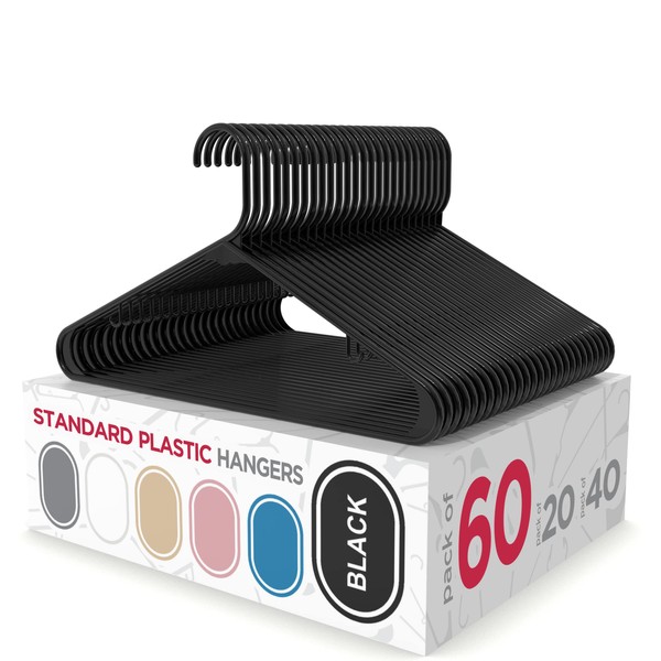 Sharpty Plastic Hangers Clothes Hangers for Clothing, Closet, Coats &