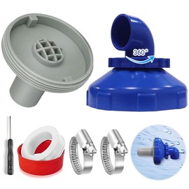 Anyingkai Pool Inlet Nozzle 360° Rotatable, Pool Outlet Nozzle, Diameter 32/38, Pool Nozzle Set, Inlet Nozzle Pool 32 mm, Pool Nozzle, Intex Pool Nozzle, for Intex Bestway Pool Nozzle, Outlet Outlet