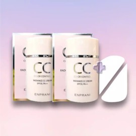 Enprani 엔프라니 래디언스 씨씨크림 SPF30/PA++ 50ml 2개 +뷰니오 퍼프2P 결광 생얼비비 Enprani Radiance CC Cream SPF30/PA++ 50ml 2pcs + Bunion Puff 2P Glow Bare Skin BB Cream