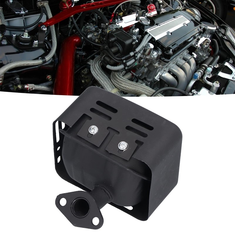 QANYEGN Exhaust Muffler Assembly, Muffler Exhaust Silencer Kit, Noise Reduction,