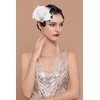 BABEYOND Flapper Headpiece for Women - 1920s Headband Roaring 20s
