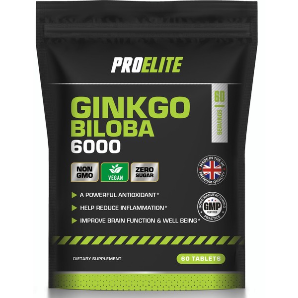 Ginkgo Biloba 6000mg - High Strength Vegan Ginkgo Biloba Leaf
